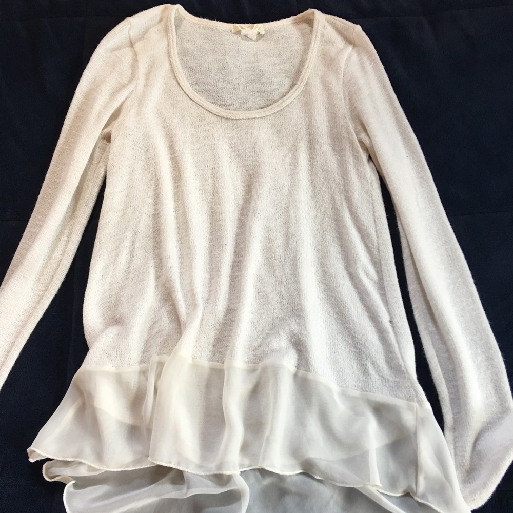 Long Sleeve White Blouse